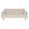 Image de 2/3-zits slaapbank in beige corduroy