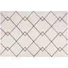 Image de Groot Berber-stijl tapijt getuft in wit en zwart 200x300