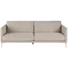 Image de 3/4-zitsbank in beige fluweeleffect gerecycled stof