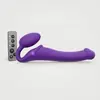 Image de Strap On vibrant télécommandé 3 moteurs - Violet - Medium