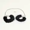 Image de Menotte chevilles fourrure - Noir
