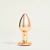 Image de Plug métal bijou Steel Cristal Rose - S