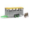 Image de Bruder 02227 veetransportaanhanger met koe - Bruder 2227 - Bruder 02227