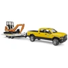 Image de Bruder 02546 RAM Verhuurservice met minigraafmachine - Bruder 2546 - Bruder 02546