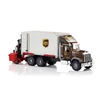 Image de Bruder 02828 vrachtwagen Mack Granite UPS logistiektruck + vorkheftruck en twee pallets - Bruder 2828 - Bruder 02828