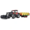 Image de Bruder 03198 Case IH Optum 300 CVX trekker met voorlader en balen aanhanger - Bruder 3198 - Bruder 03198