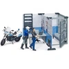 Image de Bruder 62732 Bworld politiebureau met motor en speelfiguren - Bruder 62732 - Bruder 062732