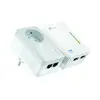 Image de Cpl Wifi Duo Tp-link Av600 Mbps Avec Prise Intégrée+ Wifi N300 - Tl-wpa4225 Kit