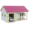 Image de Kids Globe 610245 roze paardenstal met 2 boxen en berging 1:32 - Kidsglobe 610245