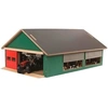 Image de Kids Globe 610250 stal met 4x windbreekgaas 1:32 - koeienstal met gaas, KidsGlobe - Kidsglobe 610250
