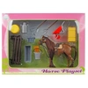 Image de Kids Globe 640120 Speelset met paard 13cm en accessoires - Kidsglobe 640120