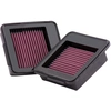 Image de K&N vervangingsfilter passend voor Nissan GT-R 3.8L-V6 2009-2012 (2 per box) (33-2413) 332413 K&N