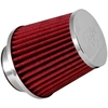 Image de K&N RG-Serie universeel vervangingsfilter met 3 aansluitdiameters - Lengte 114mm - Rood (RG-1003RD-L RG1003RDL K&N