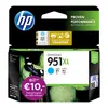 Image de HP 951XL Cartouche Cyan CN046AE