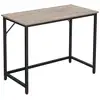 Image de Bureau industriel assemblage simple, Grège + Noir LWD041B02