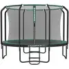 Image de Trampoline de jardin rond, Vert Foncé / 305 x 76 cm STR103C01