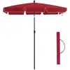 Image de Parasol avec sac de transport, Rouge / 2 x 1,25 m GPU025R01