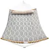 Image de Hamac en tissu matelassé, Losange Gris + Beige GDC034G02