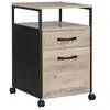 Image de Caisson de bureau avec 2 tiroirs, Grège + Noir OFC071B02