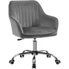 Image de Fauteuil velours gris, Gris Clair OBG012G01