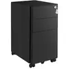 Image de Caisson de bureau mobile 3 tiroirs, Noir OFC030B01
