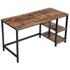 Image de Bureau informatique avec 2 étagères, Industriel / 140cm LWD55X