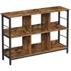 Image de Buffet ouvert industriel, Marron Rustique + Noir LLS104B01