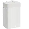 Image de Panier à linge avec couvercle 72L en bambou pliable, Blanc LCB010W01