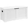 Image de Coffre de rangement avec 2 charnières de sécurité, Blanc / 40 x 100 x 46 cm LSB061T10