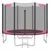 Image de Trampoline extérieur avec échelle et filet de protection, Rose / Ø 305 cm STR101P01