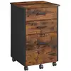 Image de Caisson de bureau 3 tiroirs mobile industriel OFC046B01