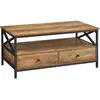 Image de Table basse design X, Marron LCT201B41