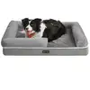 Image de Canapé pour chien orthopédique, Gris Clair / L 91 x l 71 x H 20 cm PGW076G02