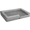 Image de Canapé pour chien orthopédique, Gris Clair / L 120 x l 85 x H 20 cm PGW078G02