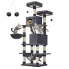 Image de Arbre à chat multi-niveaux d'hautuer 168 cm, Gris Foncé PCT165G01