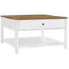 Image de Table basse tiroirs boisé blanc LCT207T14