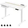 Image de Bureau réglable en hauteur, Blanc / 60P x 120L cm LSD112W01