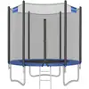 Image de Trampoline Ø 183 cm extérieur avec échelle, Noir + Bleu STR061Q01