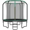 Image de Trampoline de jardin rond, Vert Foncé / 244 x 59 cm STR083C01