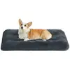 Image de Panier pour chien rembourrage moelleux, Gris Foncé / 95 x 60 cm PGW202G02