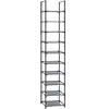 Image de Étagère à chaussure cadre en acier, Gris / 33 x 33 x 173 cm LSR110G01
