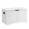 Image de Coffre de rangement avec 2 charnières de sécurité, Blanc / 40 x 80 x 46 cm LSB063T14