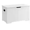 Image de Coffre de rangement avec 2 charnières de sécurité, Blanc / 40 x 80 x 46 cm LSB062T14