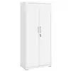 Image de Meuble de rangements avec 4 étagères, Blanc Grisâtre / 80L cm OMC015W01V2