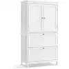 Image de Armoire de salle de bain avec 2 tiroirs blanc, Blanc / 2 Tiroirs et 2 Portes BBC551P31