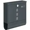 Image de Boîte aux lettres murale, Gris Anthracite / 11P x 37L x 37H cm GMB120G01
