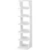 Image de Étagère à chaussures fine à 6 niveaux blanc LBS200T14