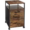 Image de Caisson de bureau avec 2 tiroirs, Marron OFC71X