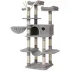 Image de Arbre à chat XXL pour chat grande, Gris Clair PCT087W01