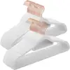 Image de Cintres en velours antiglisse, Blanc + Rose Gold / 50 CRF021W02